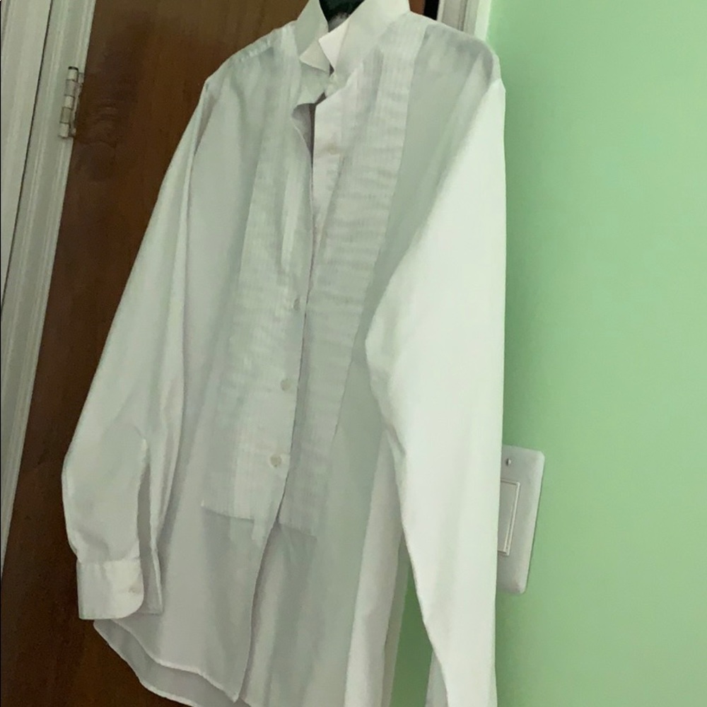 Neil allen pleated uniform shirt